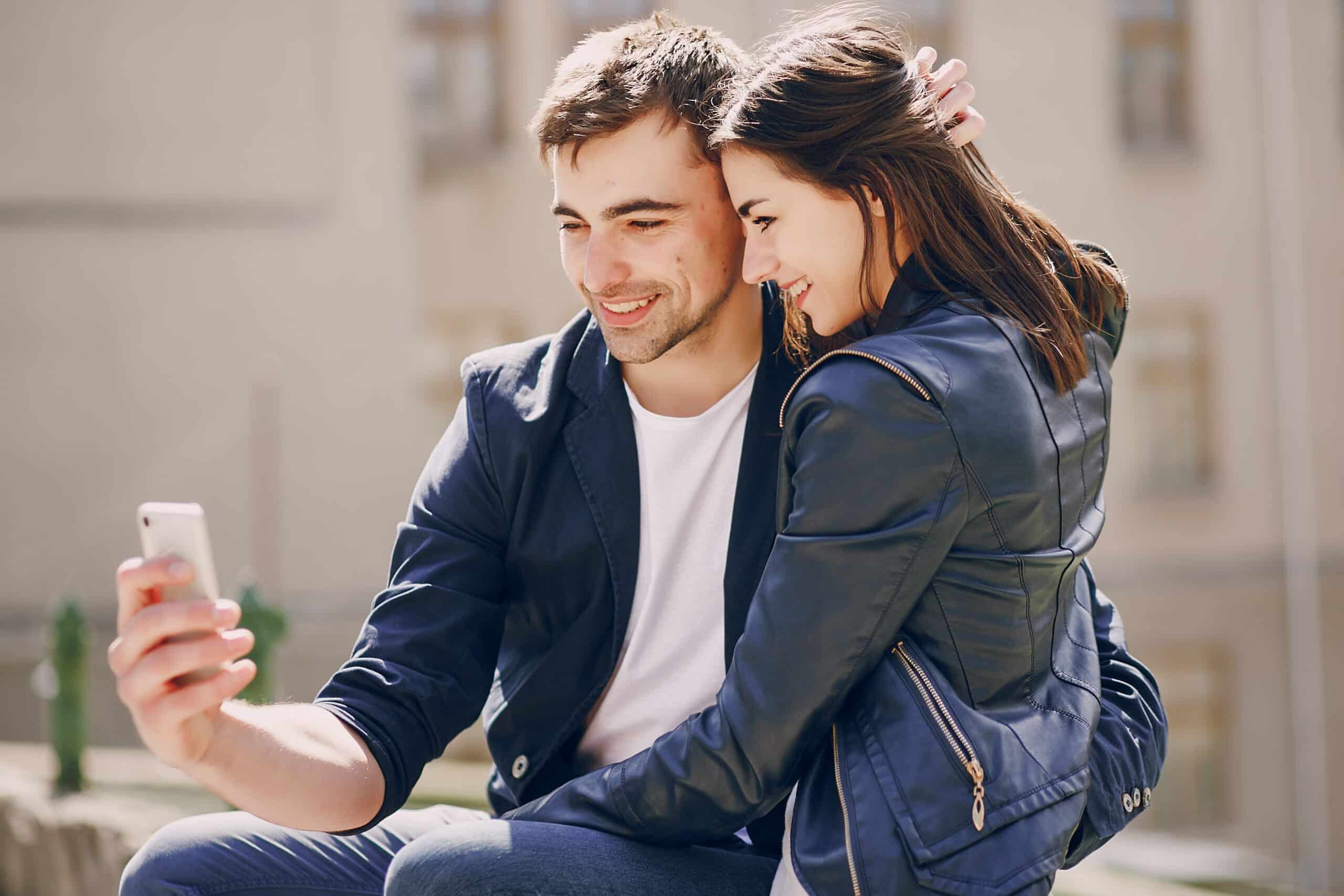 couple in city